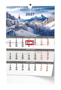 Wandkalender - Dreimonatskalender - A3 - Bildkalender